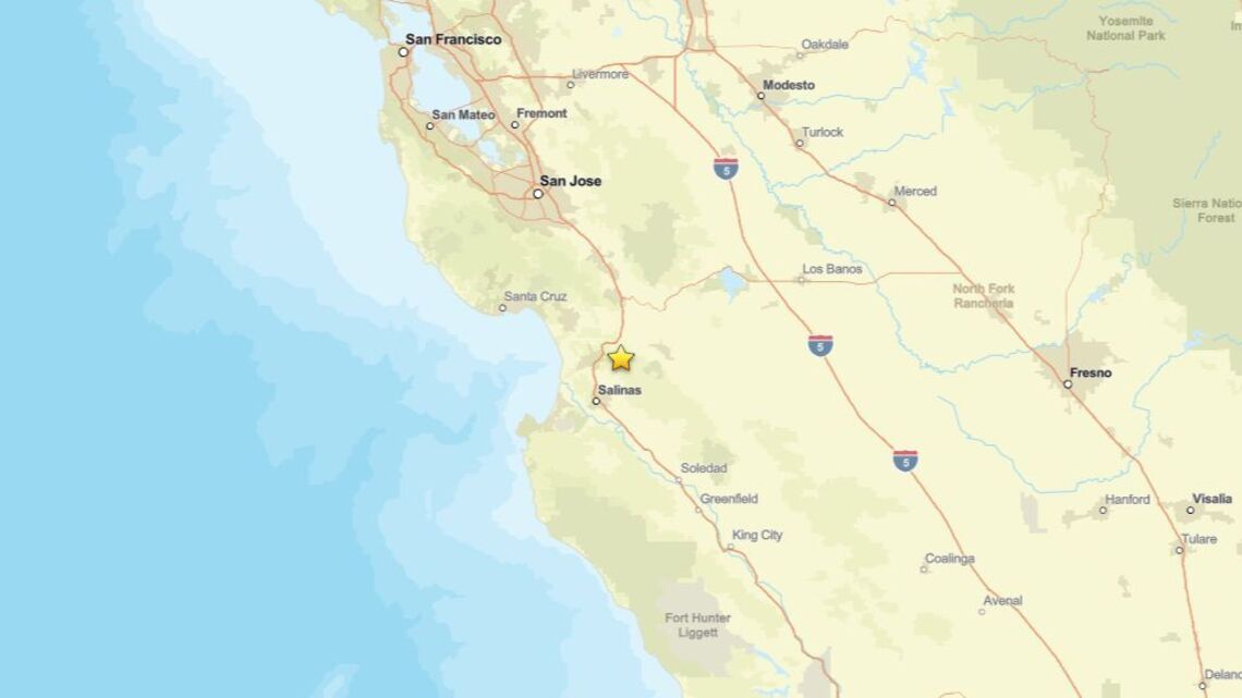 2.2 magnitude earthquake recorded near San Juan Bautista, CA on Oct. 13 