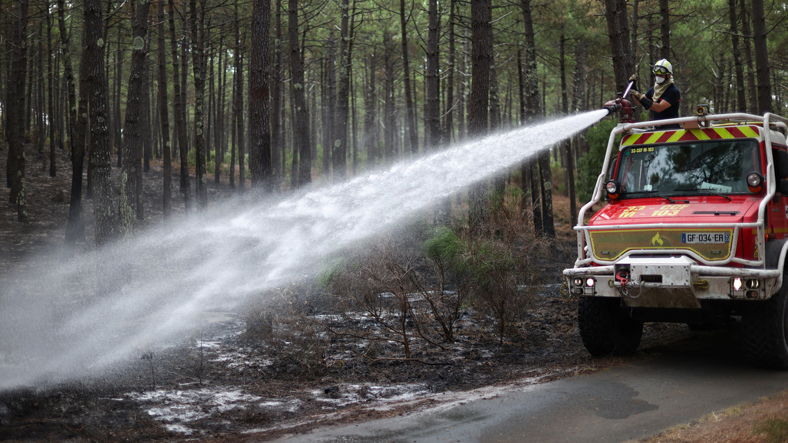 Wildfires ease near Bordeaux and Madrid, bringing respite as Greece flares up 