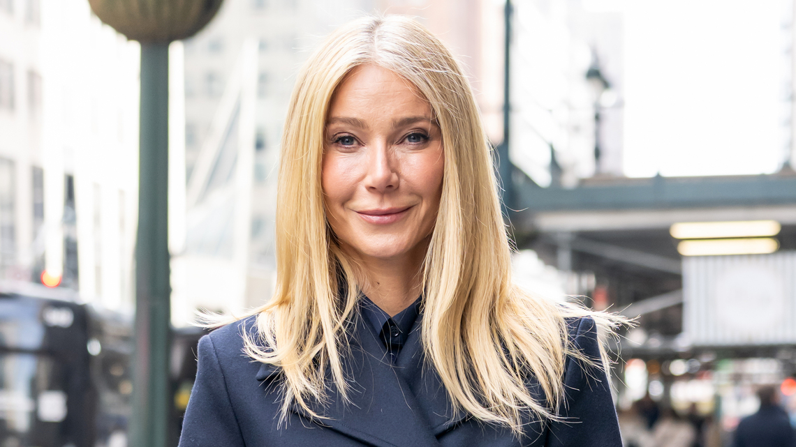 Gwyneth Paltrow's 'Denim Blue' Cashmere Sweater Has a $30 Twin 