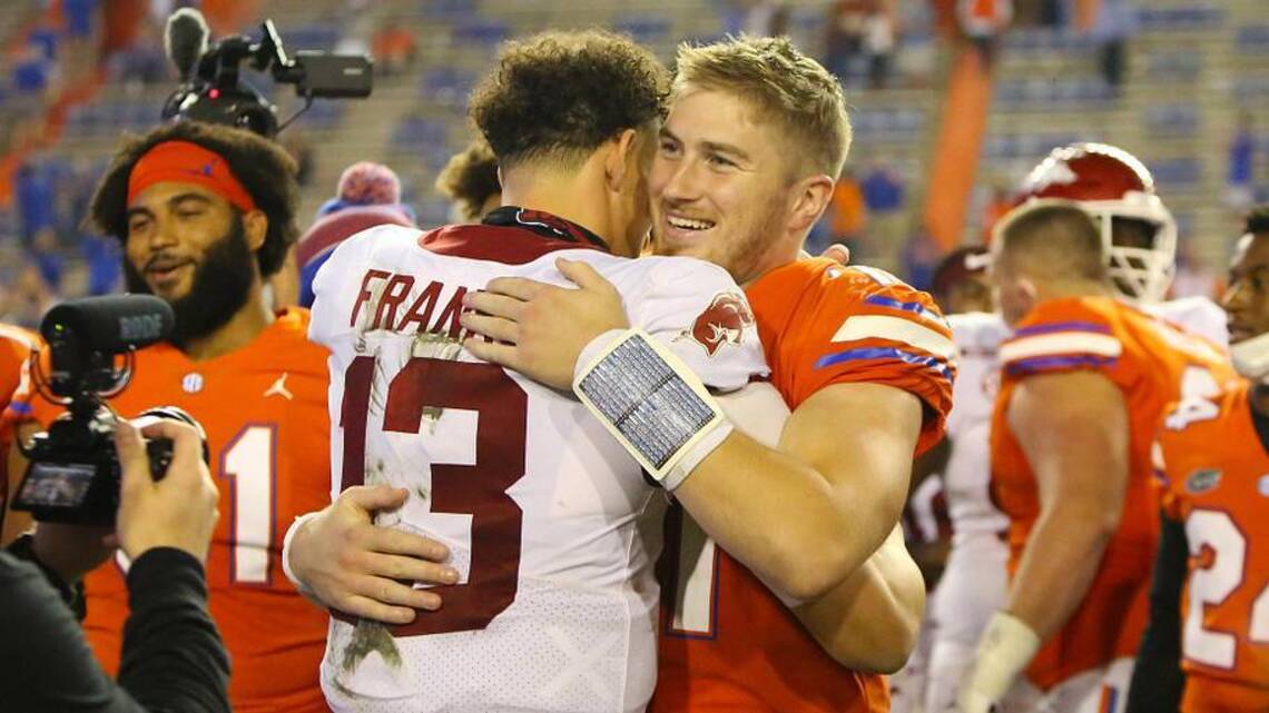 Two Former Gators QBs Working Out Together at Panthers Training Camp