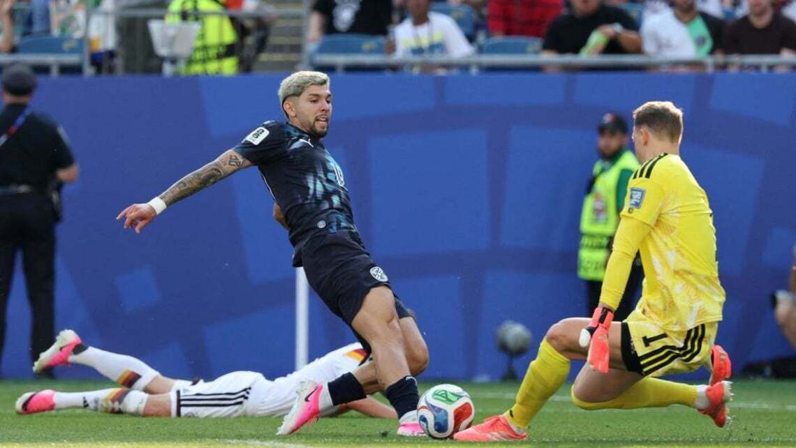 Julio Enciso exits with injury after giving Paraguay lead over Germany 