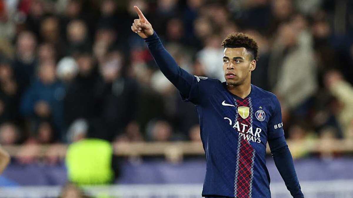  Doué is a rising star for PSG and France. | Valery HACHE/AFP/Getty Images 