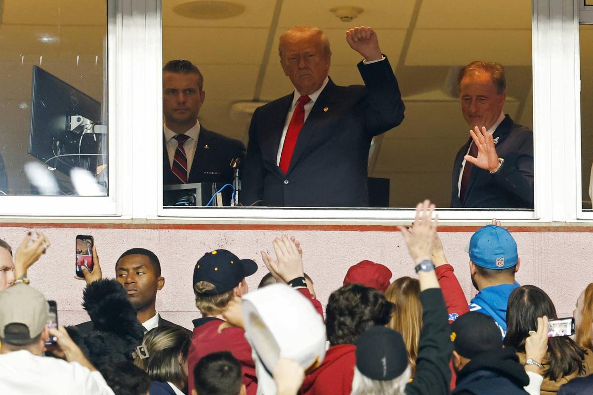  President Trump at NFL game in D.C. 