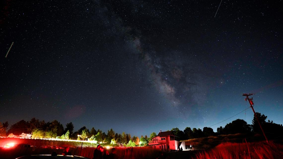 During the San Diego Dark Sky Festival at Menghini Winery in Julian, the Milky Way was visible to the naked eye in the eastern night sky on Saturday, Aug. 16, 2025. (Nelvin C. Cepeda / The San Diego Union-Tribune)