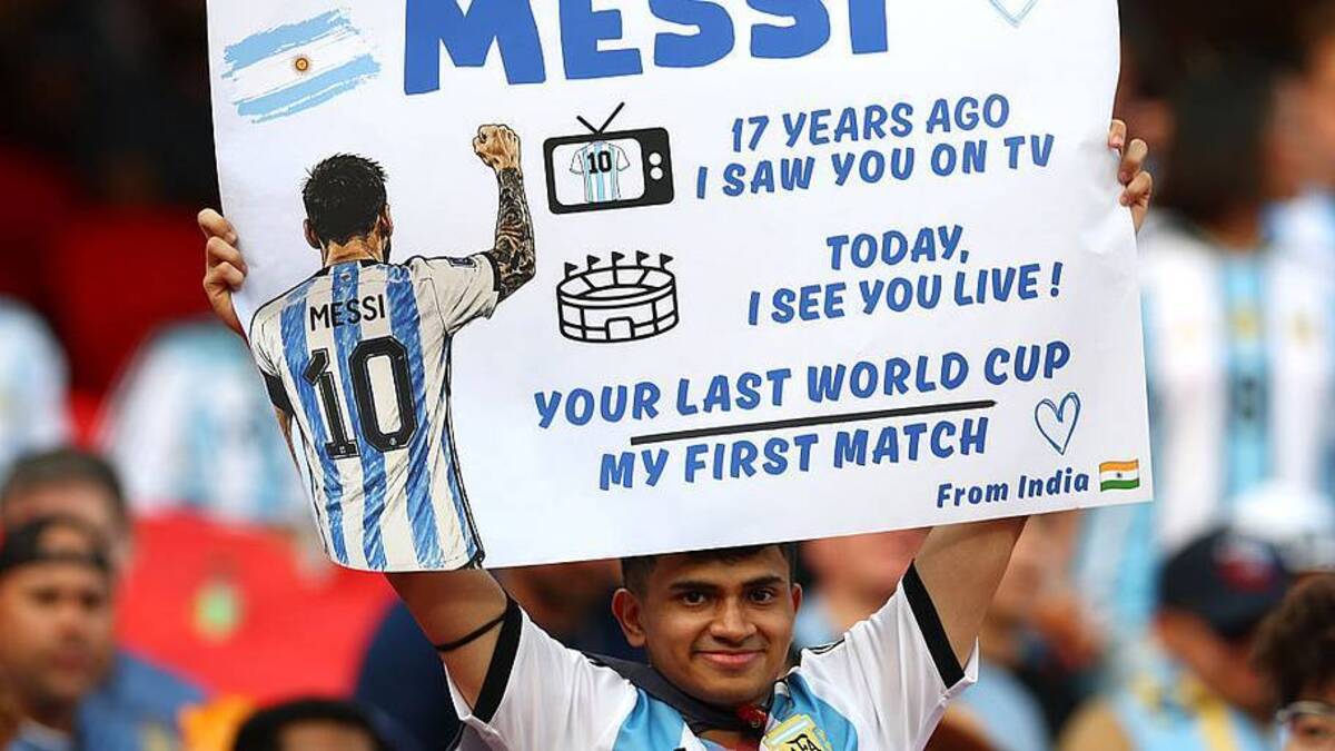  Messi's fans come from all over the world, not just Argentina | Chris Brunskill/Fantasista/Getty Images 