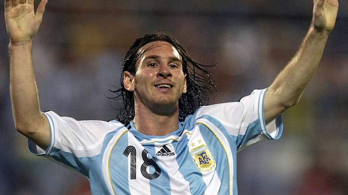 Lionel Messi started his Argentina career as a teenager. | Juan Barreto/AFP/Getty Images 