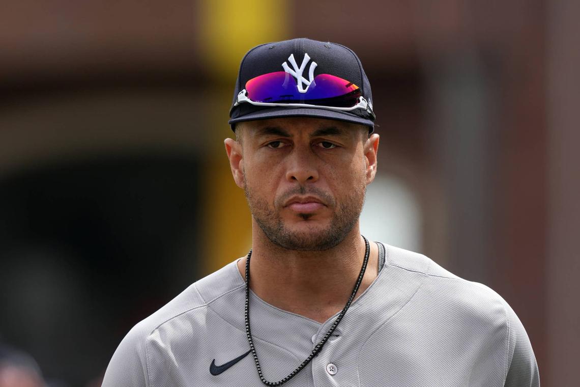  New York Yankees designated hitter Giancarlo Stanton (27) © Darren Yamashita-Imagn Images