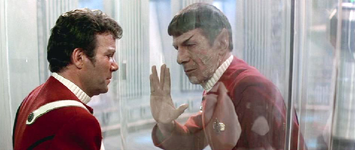 STAR TREK II: THE WRATH OF KHAN, William Shatner, Leonard Nimoy, 1982.©Paramount. Courtesy: Everett Collection.