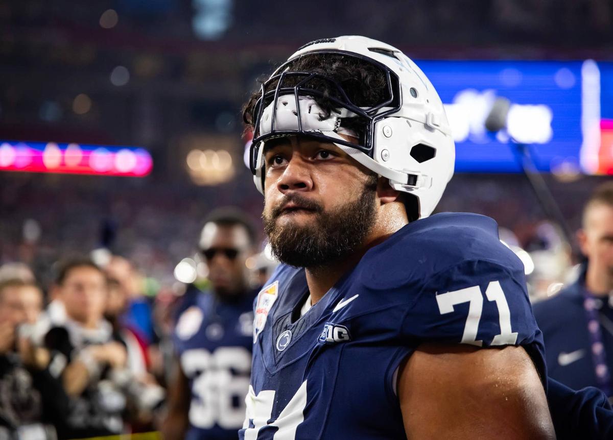  Olaivavega Ioane was a steal for the Ravens in the first round. (Mark J. Rebilas-Imagn Images) Mark J. Rebilas-Imagn Images