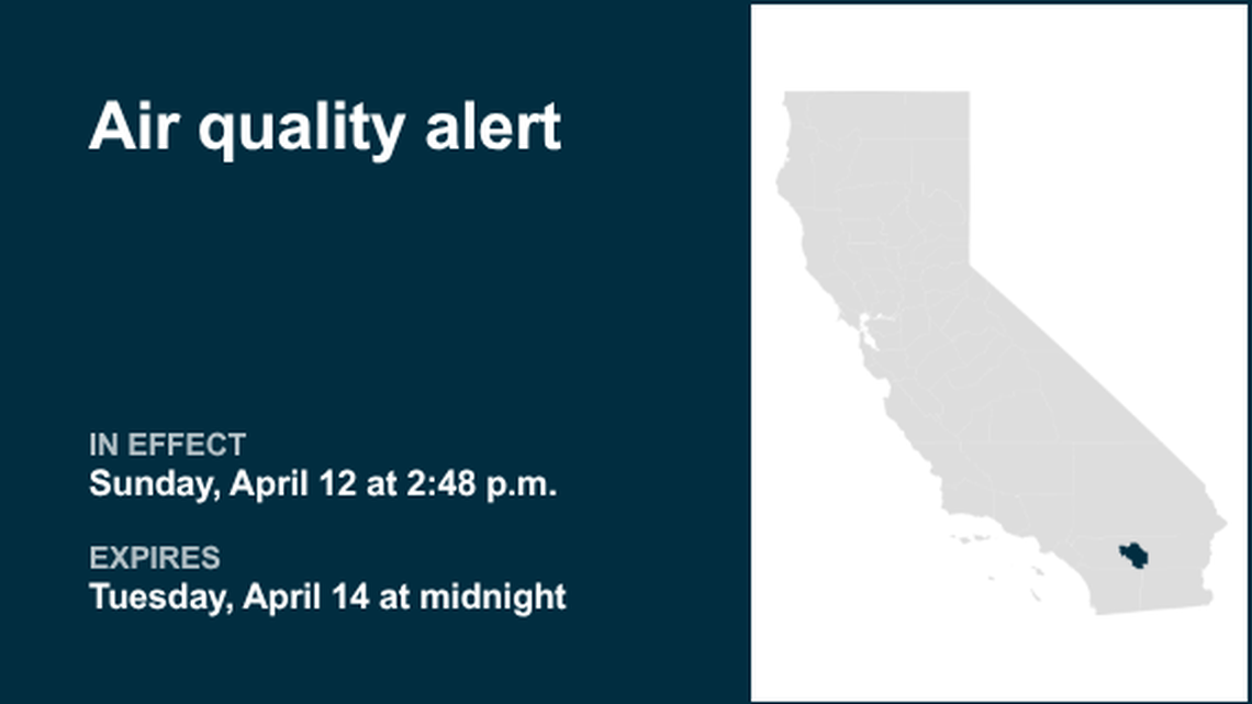 Air quality alert active for Coachella Valley until early Tuesday 