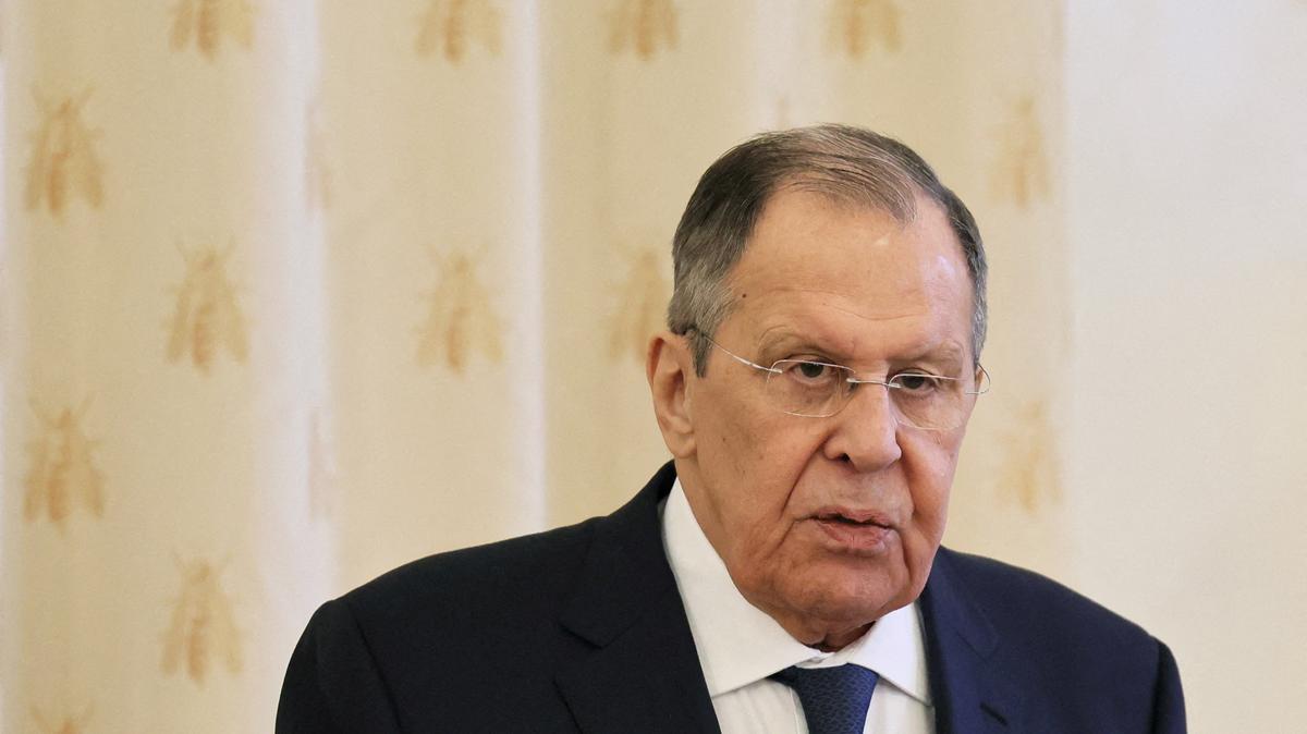 FILE PHOTO: Russian Foreign Minister Sergei Lavrov attends a reception for representatives of traditional faiths, as well as Russian government and public figures, to mark Orthodox Easter, in Moscow, Russia April 22, 2026. REUTERS/Anastasia Barashkova/File Photo