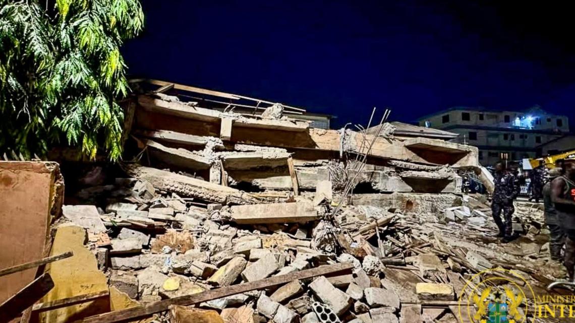 Three die as unfinished church building collapses in Ghana 