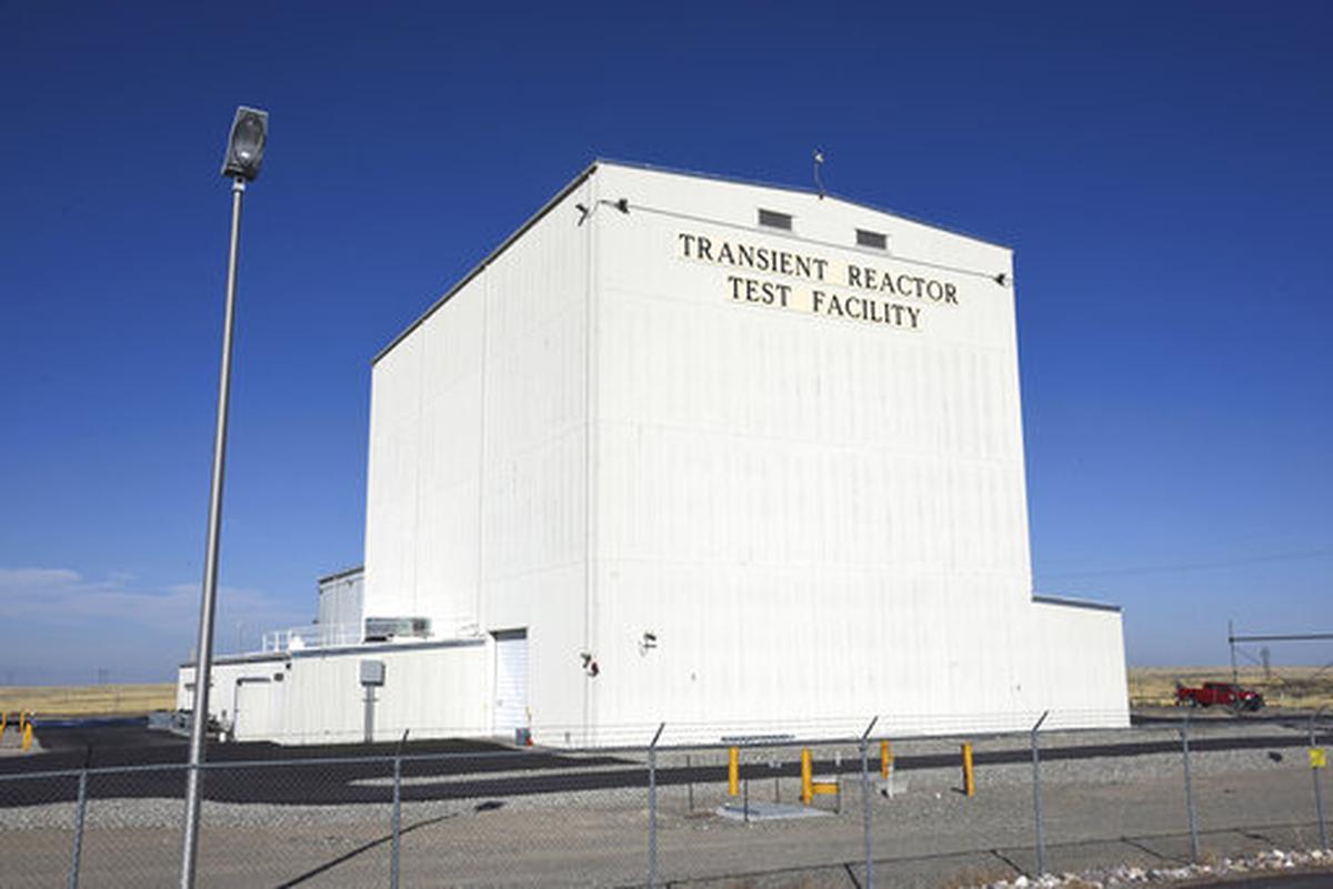 This Tuesday, Nov. 14, 2017 photo provided by the Idaho National Laboratory shows the Idaho National Laboratory Transient Reactor Test Facility in Idaho Falls, Idaho.