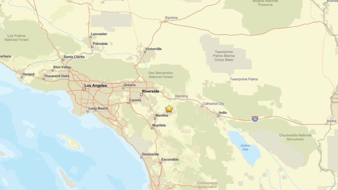 Update: Seismic activity on Oct. 14 - 2.2 magnitude earthquake near San Jacinto, CA detected 