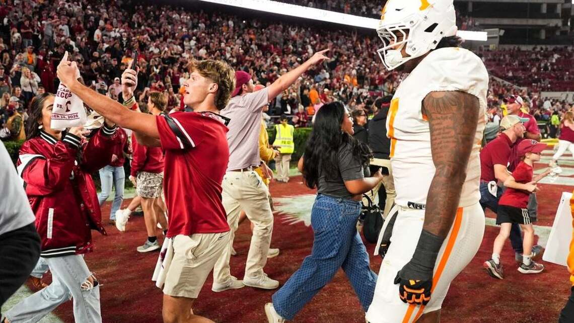 SEC fines South Carolina $500k for fan stormng field after Tennessee upset 