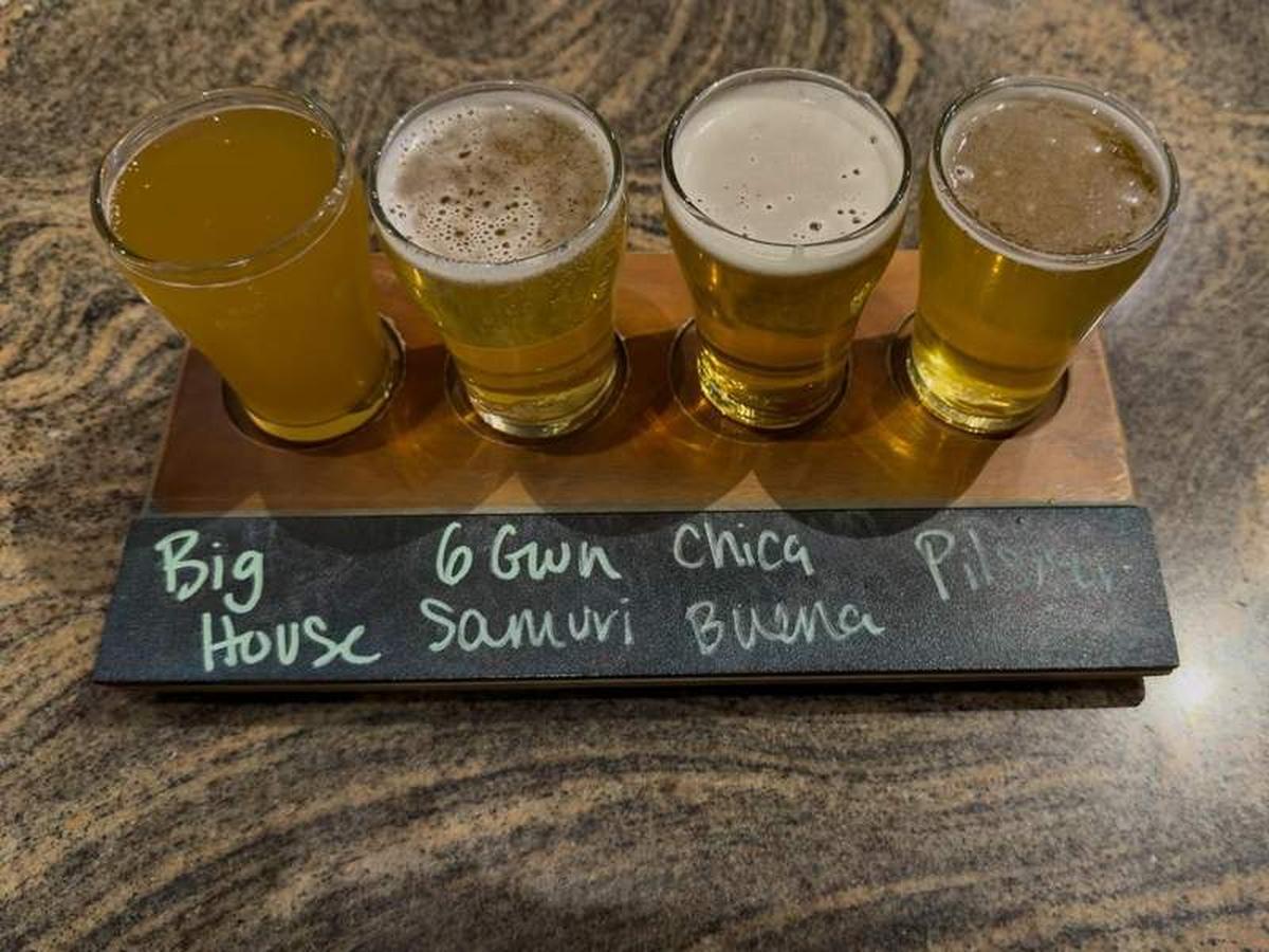  A beer flight at Prison Hill Brewing Company gives downtown Yuma an easy lunch stop. Photo credit: Julie Diebolt Price 