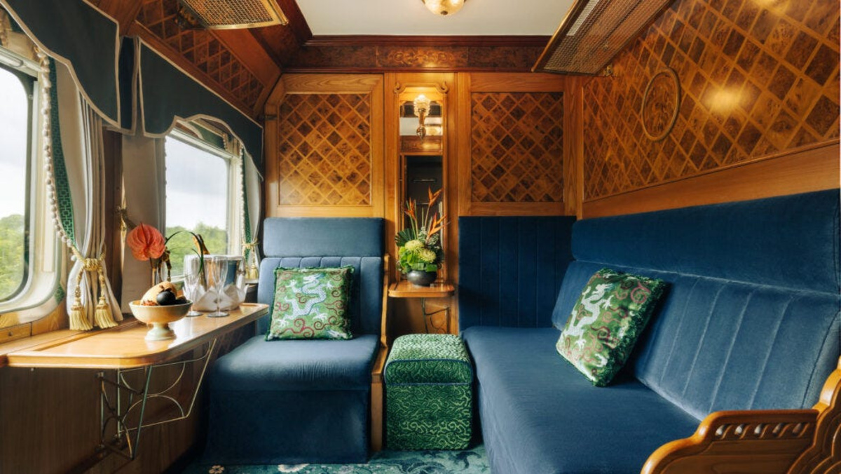 Rooms on the Eastern & Oriental Express are equal parts opulent and cozy.
