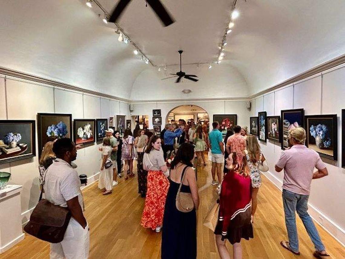  Principle Gallery comes alive during First Friday Art Walk as visitors explore rotating exhibitions and meet fellow art lovers. Photo credit: Principle Gallery 