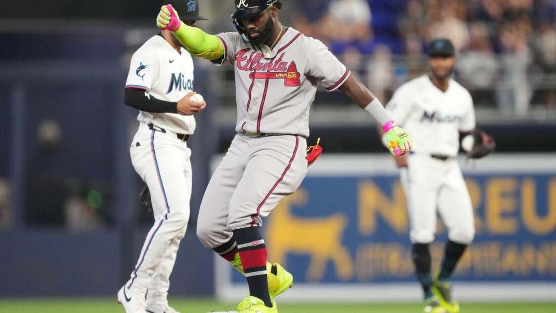 Harris has 4 hits, helps Braves get past Marlins