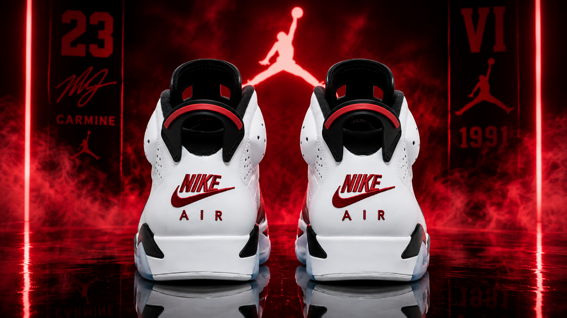 Air Jordan 6 'Carmine' - Bulls History, White and Crimson Body, OG Nike Air Heel: Release Date and Where to Buy 