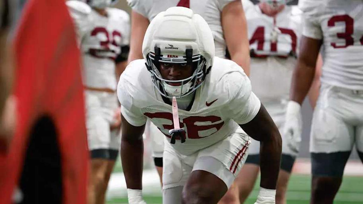  Alabama Linebacker QB Reese (36) during practice Spring Practice at Hank Crisp Indoor Facility in Tuscaloosa, AL on Thursday, Mar 12, 2026. | Photo by Crimson Tide Photos / UA Athletics 
