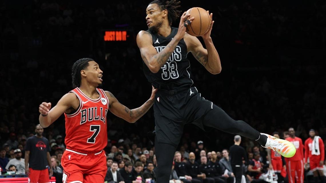 Nic Claxton sets career high as Nets pull out victory over Bulls 