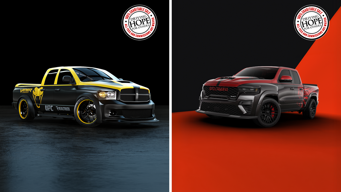 This 900+ HP 2027 Ram 1500 Rumble Bee SRT Is Being Auctioned For Charity With A Viper-Powered SRT-10 