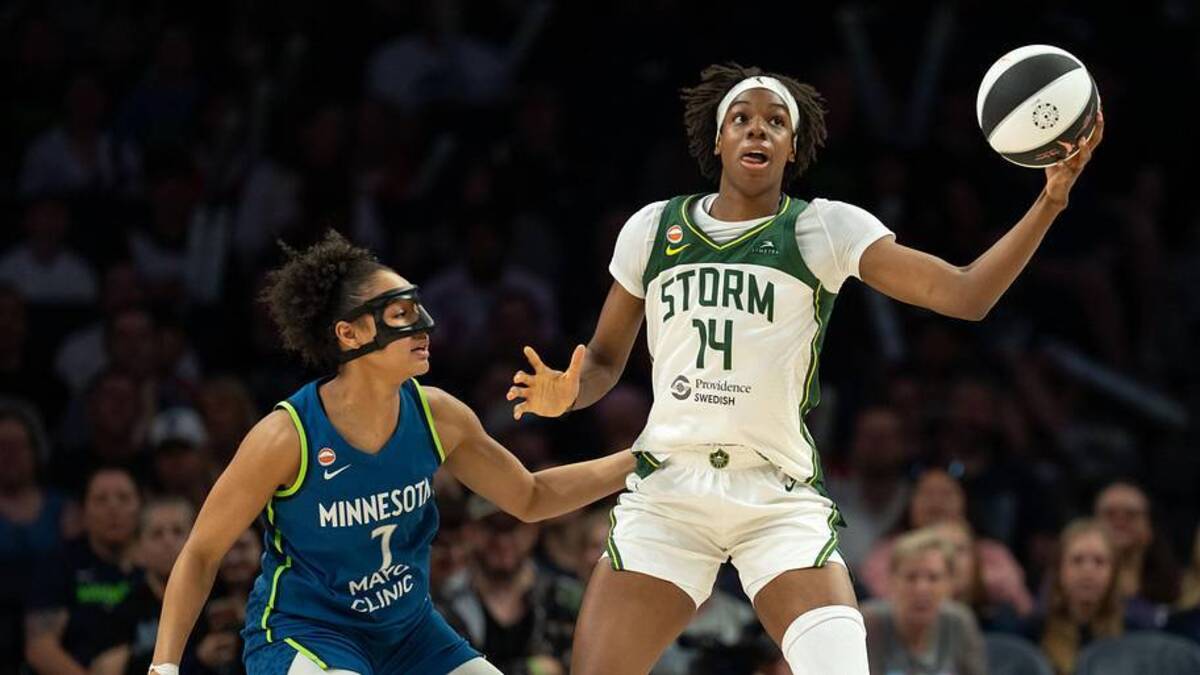  After missing several weeks while in concussion protocol, second-year center Dominique Malonga returned the Storm's lineup on Saturday against the Lynx. | Jesse Johnson-Imagn Images 