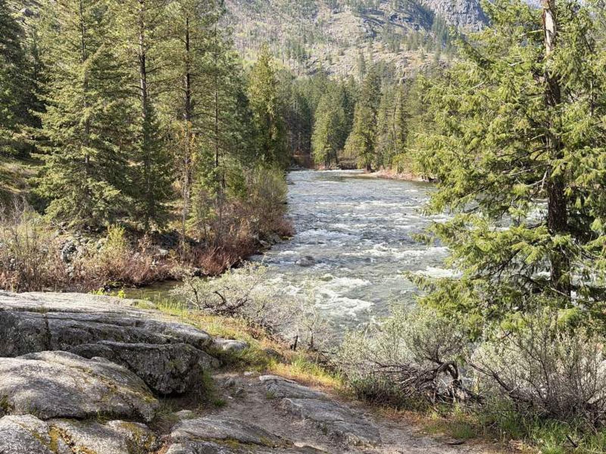  Icicle Creek gives me the rushing water sounds I love to relax to. Photo credit: Marguerite "Peggy" Cleveland 