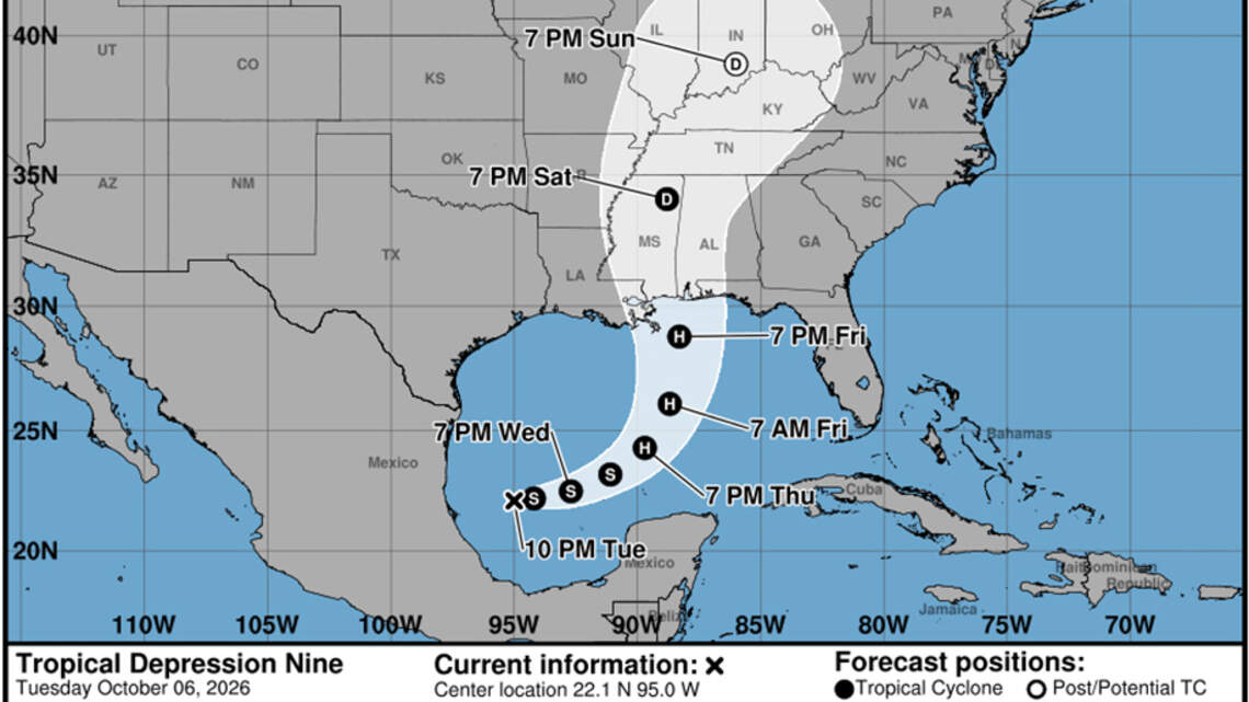 Forecasters say Gulf system could become season's first hurricane