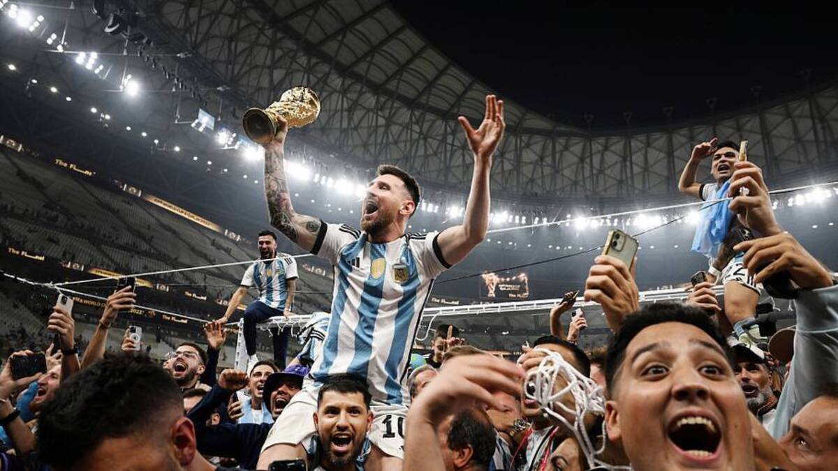  Messi finally lifted the World Cup in 2022. | Michael Regan/FIFA/Getty Images 