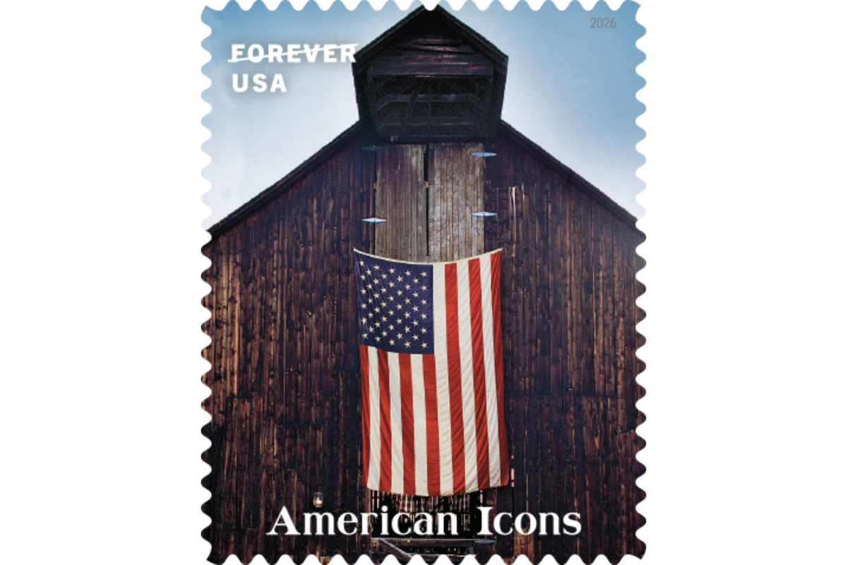  American Icons stamp collection: A Traditional Barn 