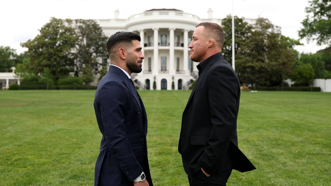 Ilia Topuria and Justin Gaethje Exchange Heated Words Before UFC Freedom 250 Title Fight 
