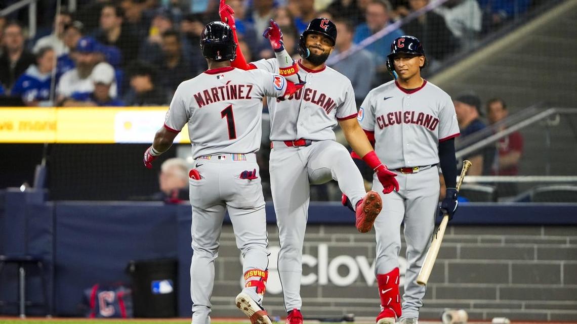 Angel Martinez blasts pair of 2-run HRs as Guardians top Blue Jays 