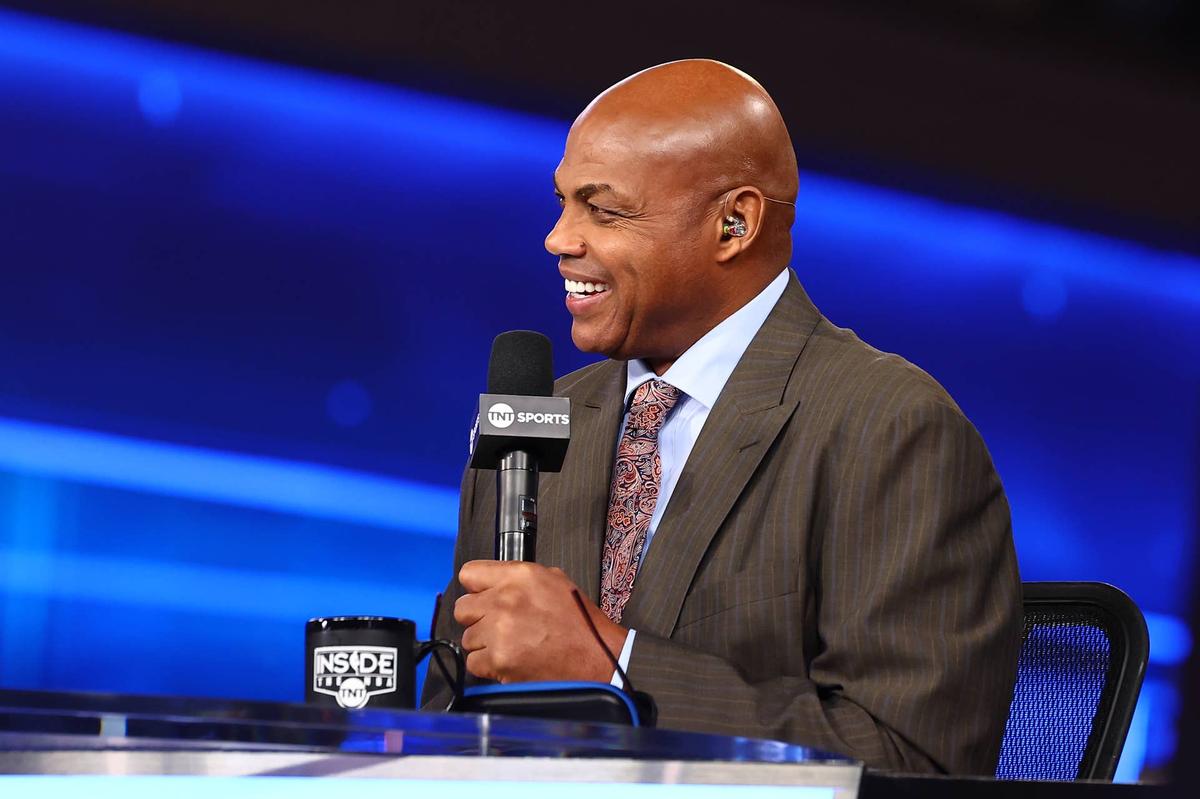  Charles Barkley on air. (Photo by Mike Kirschbaum/NBAE via Getty Images) 