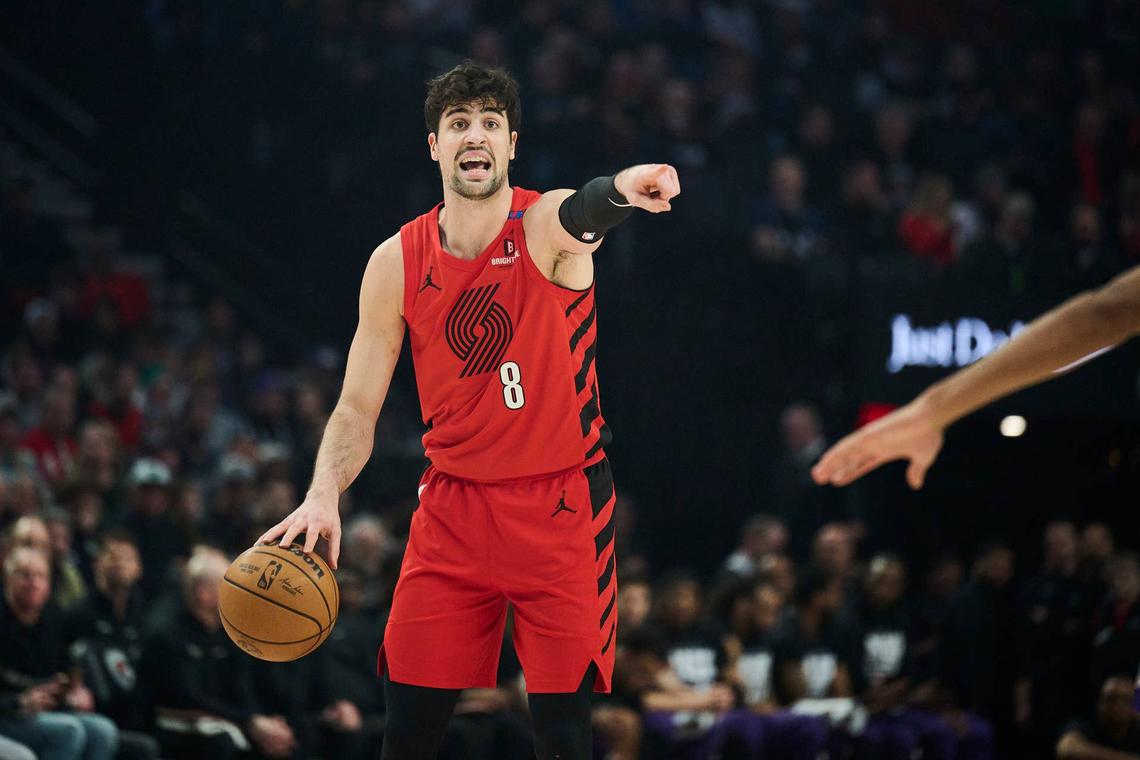  Portland Trail Blazers forward Deni Avdija (8) Troy Wayrynen-Imagn Images