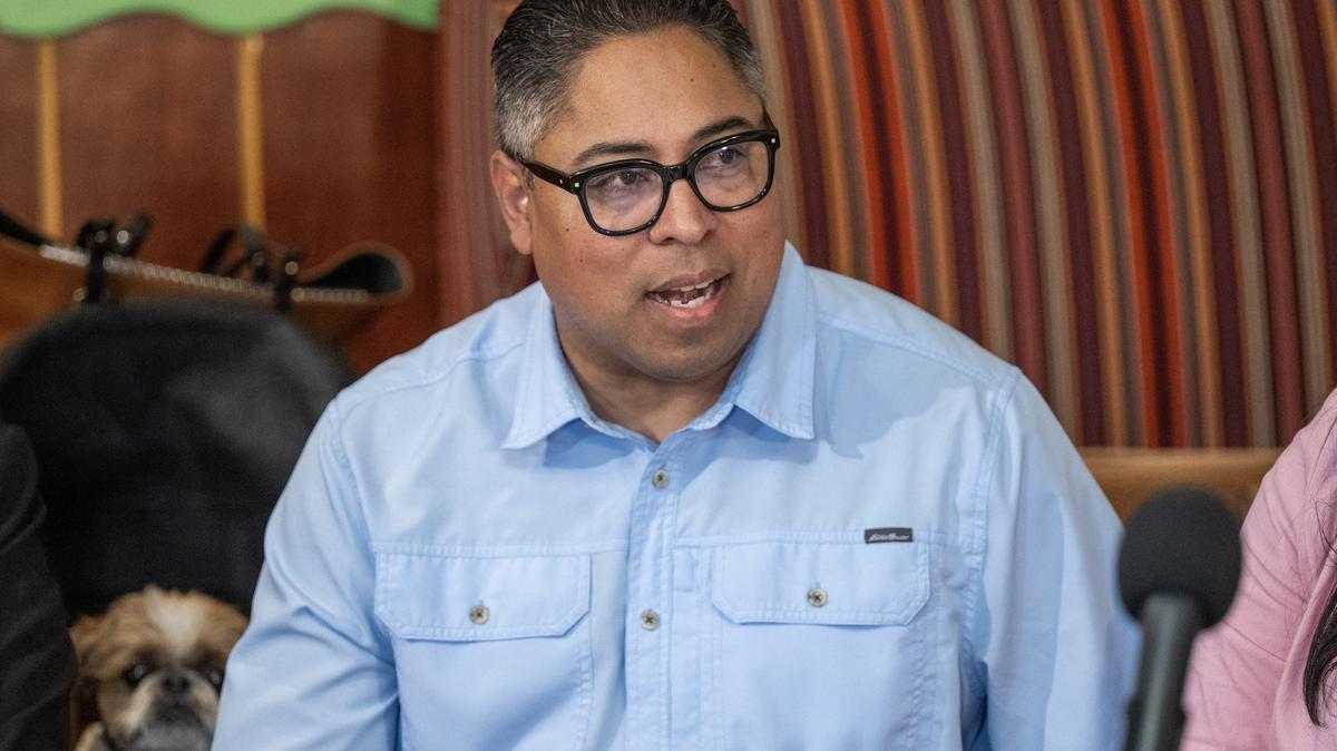 Assemblymember Jeff Gonzalez, R-Coachella, during a Republican-led California Hispanic Legislative Caucus roundtable meeting with business leaders in Pasadena on Monday, March 31, 2025.(Photo by Hans Gutknecht, Los Angeles Daily News/
SCNG)