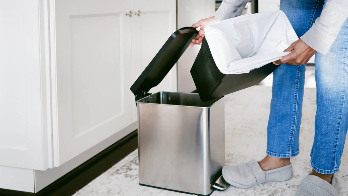 How to Turn Your Boring Garbage Can Into a Whimsical Piece of Dopamine Decor 