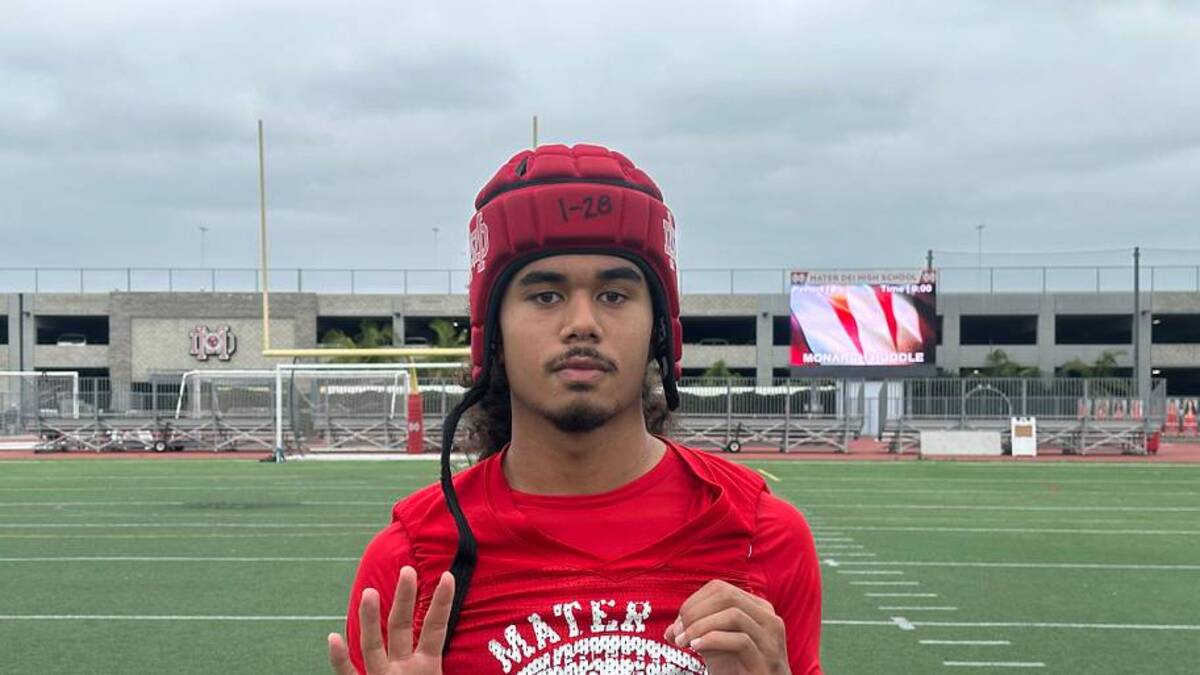  Mater Dei (Calif.) 2028 four-star safety Ace Leutele | USC Trojans on SI 