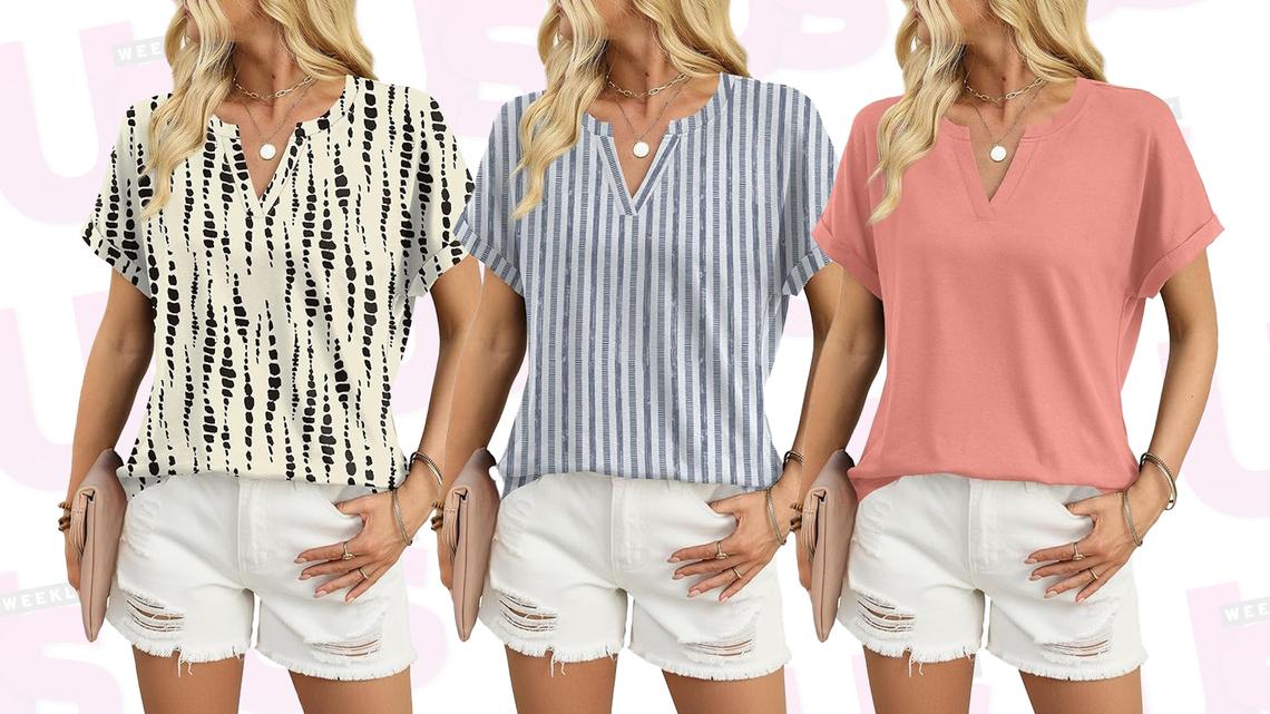 Amazon Shoppers Say This Easy Rich Mom Blouse Helps 'Hide the Pooch' 