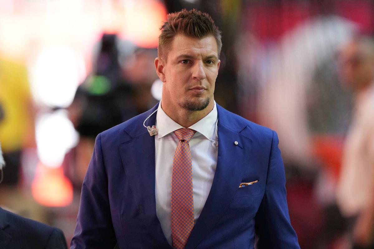  Former NFL tight end and current Fox Sports analyst Rob Gronkowski Joe Camporeale-Imagn Images