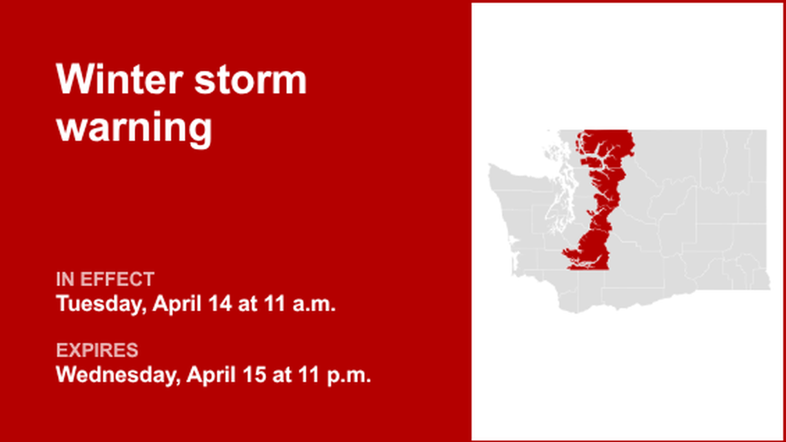 UPDATE: Winter storm warning affecting Western Washington until Wednesday night 