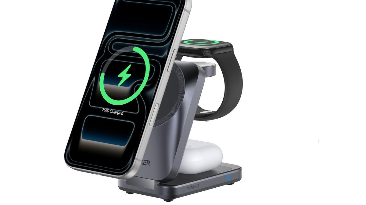 The Anker Wireless Charging station features a Qi2 25-watt fast charge.