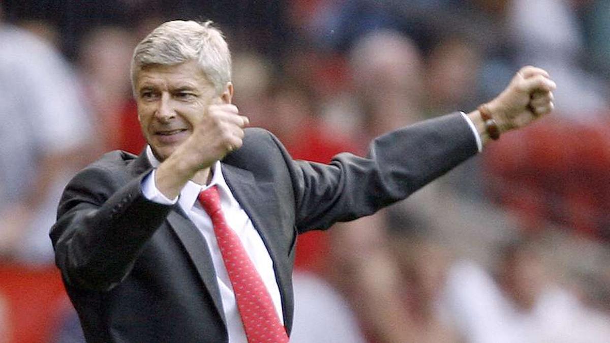  Arsène Wenger could be tempted into a celebration. | ANDREW YATES/AFP/Getty Images 