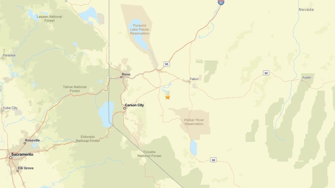 2.2 magnitude earthquake registered close to Silver Springs, NV on April 17 