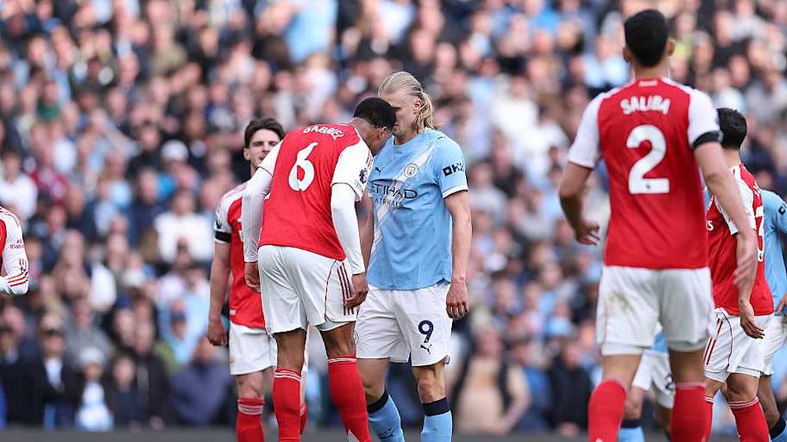  Erling Haaland won the battle. | Alex Livesey/Danehouse/Getty Images 