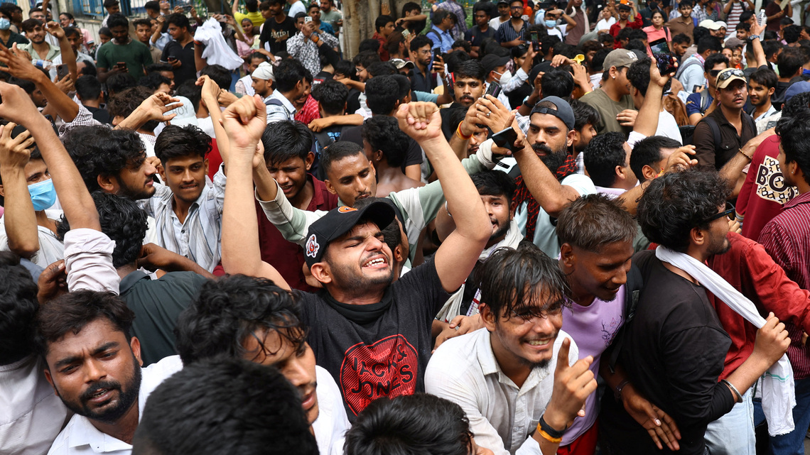 Modi's education minister quits as jubilant Indian youth protesters claim victory 