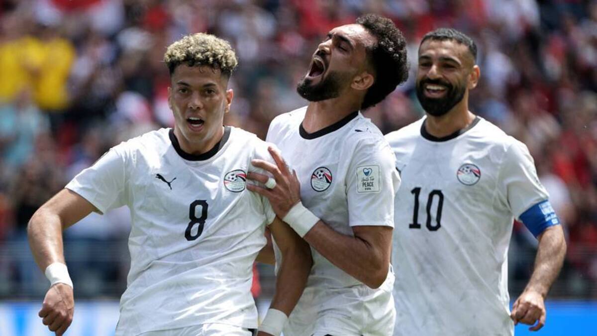 Emam Ashour (left) scored a scorching hist against Belgium. | Dale MacMillan/Soccrates/Getty Images 
