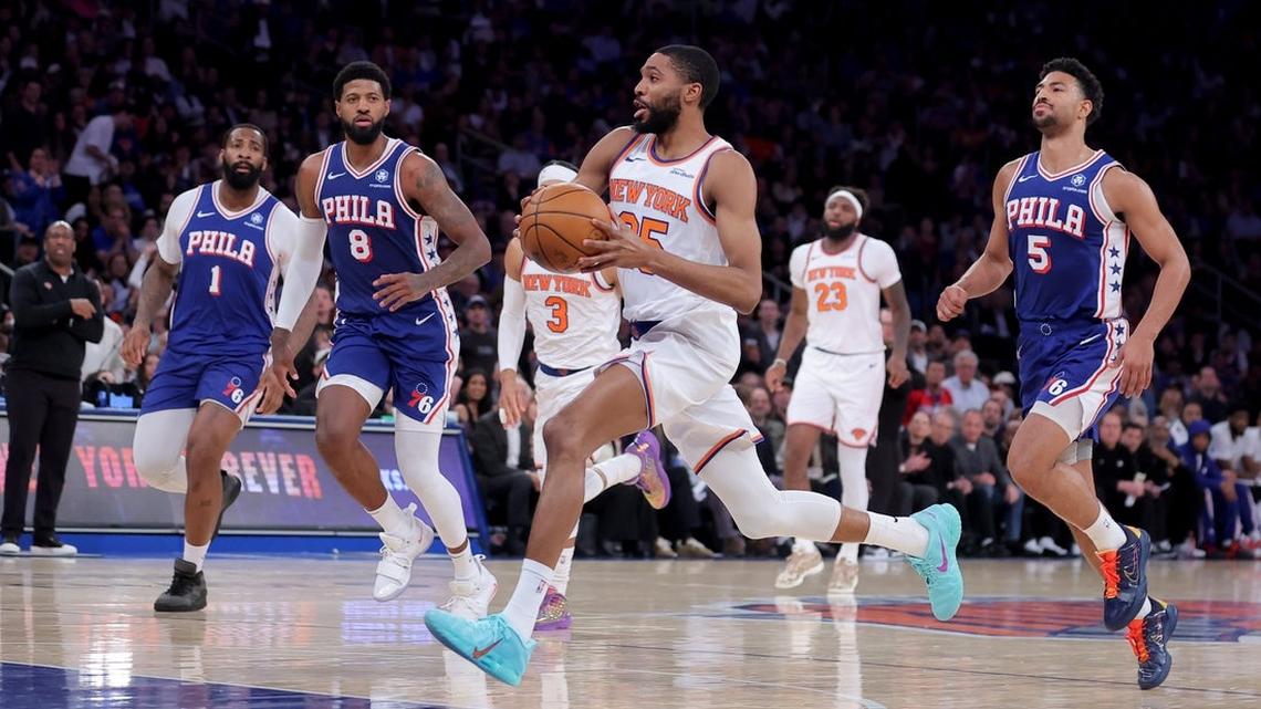 Jalen Brunson, red-hot Knicks blow out Sixers in Game 1 