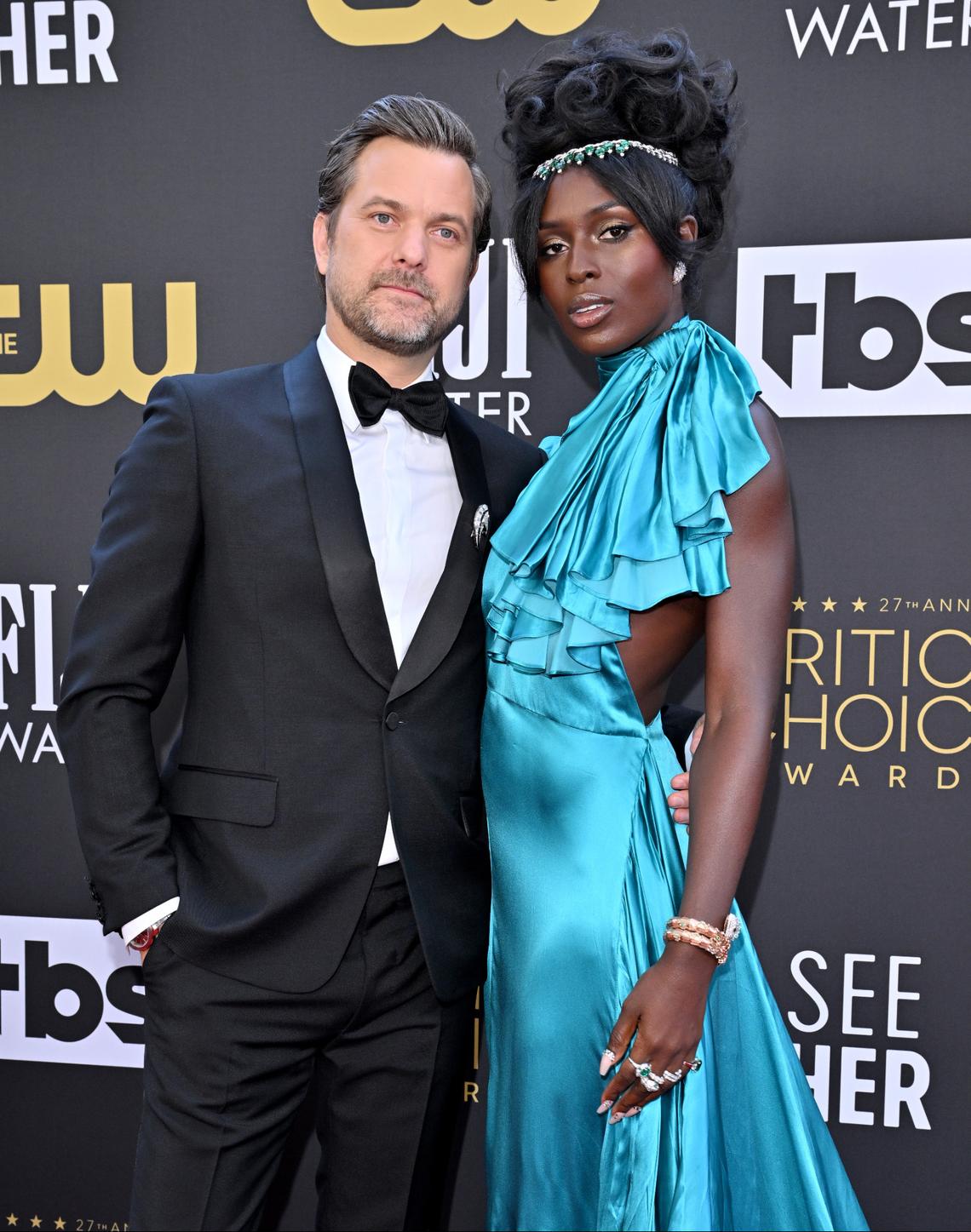 LOS ANGELES, CALIFORNIA - MARCH 13: Joshua Jackson and Jodie Turner-Smith attend the 27th Annual Critics Choice Awards at Fairmont Century Plaza on March 13, 2022 in Los Angeles, California. (Photo by Axelle/Bauer-Griffin/FilmMagic)